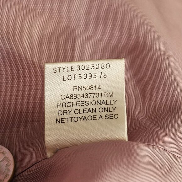 Tahari Vintage Light Purple Pant Suit with Green and Orange Flowers Sz 6 - Picture 12 of 16